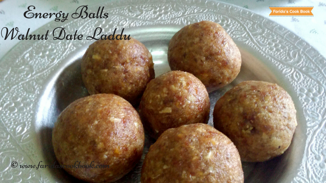 energy balls weight loss recipe protein laddu walnut date laddu