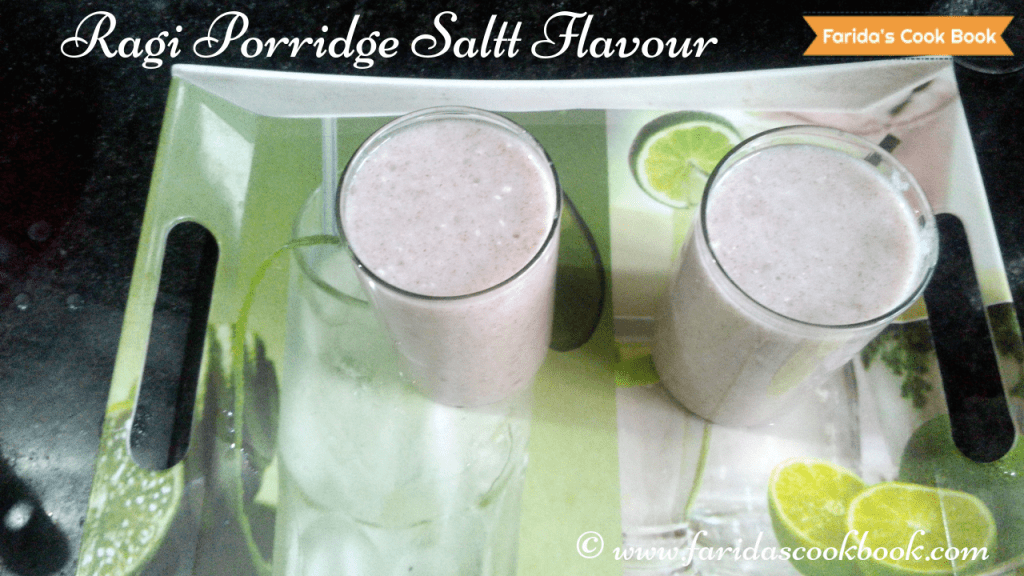 ragi porridge | ragi malt | ragi kanji | finger millet - Faridas Cook Book