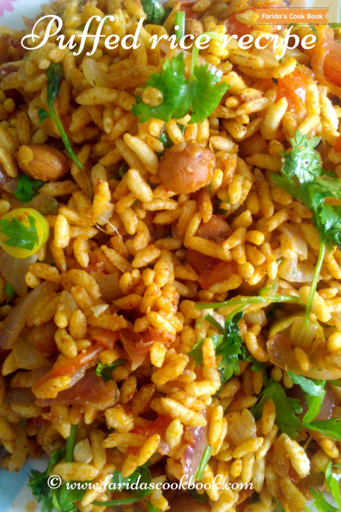 puffed rice recipe murmur chat murmura recipe girmit Faridas