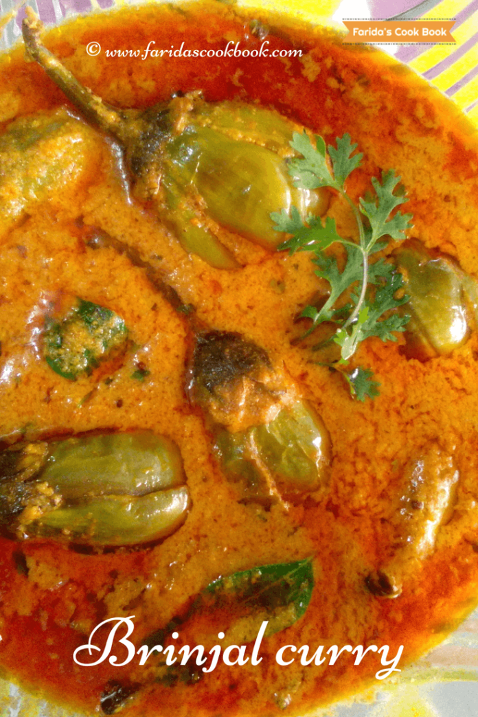 brinjal curry | eggplant curry | baingan ka katta | gutti vankaya kura ...