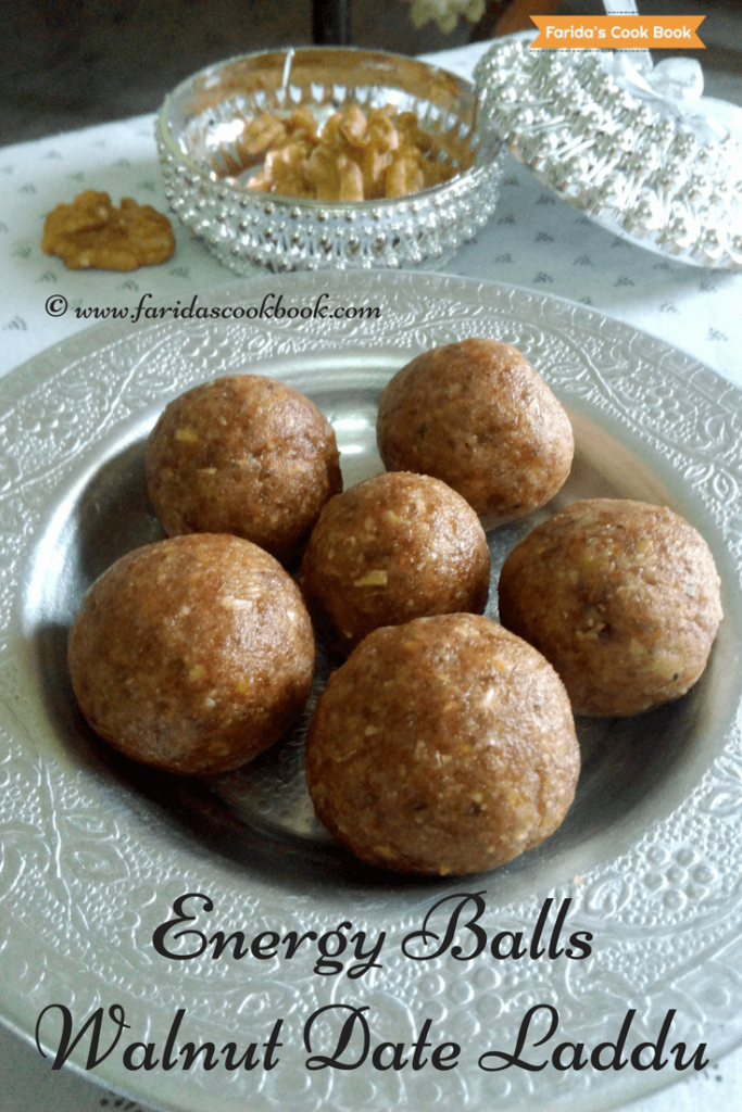 energy balls weight loss recipe protein laddu walnut date laddu