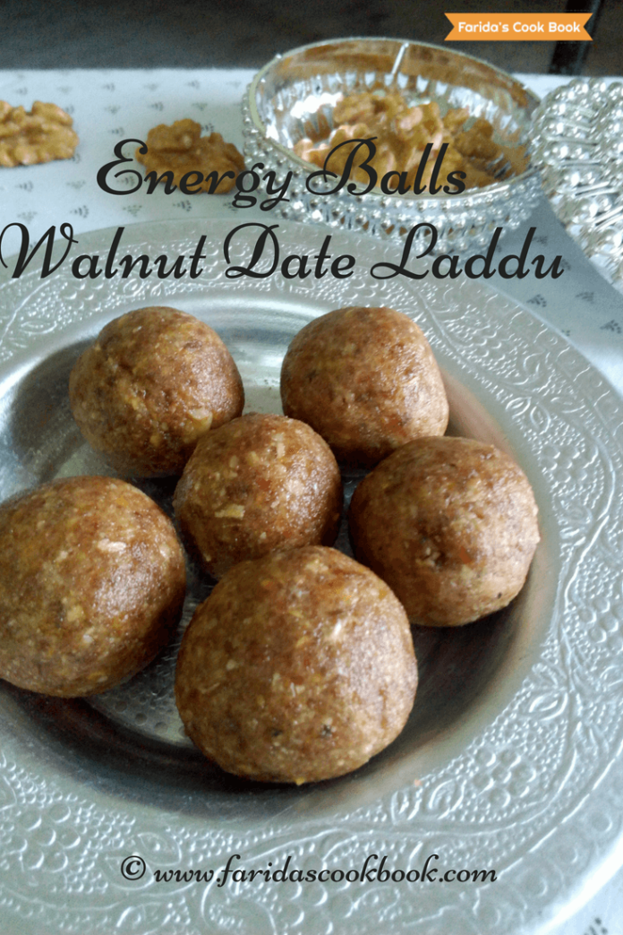 energy balls weight loss recipe protein laddu walnut date laddu