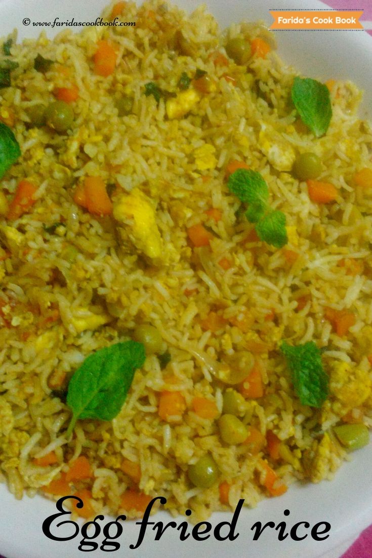 Egg Fried Rice | How to prepare Indian style Egg Fried Rice - Faridas