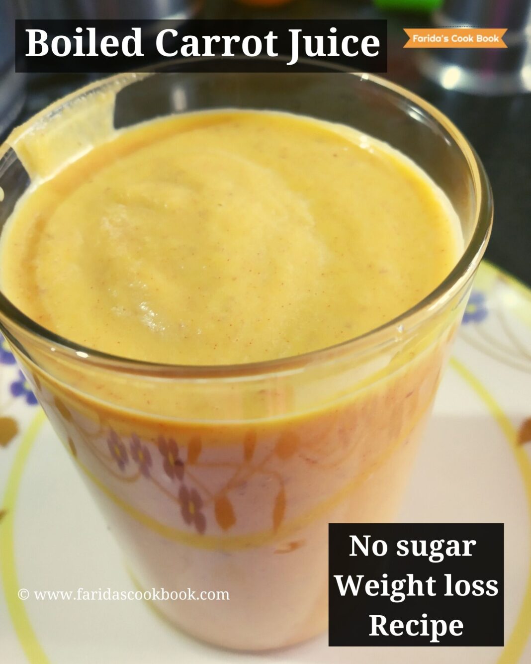 boiled carrot juice no sugar added weightloss recipe carrot juice