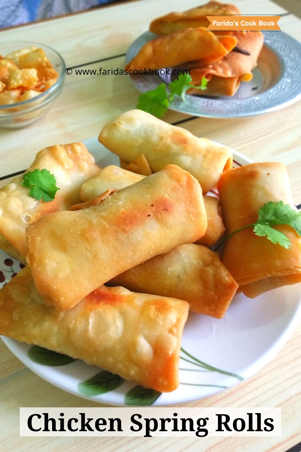 chicken spring rolls how to make chicken spring roll recipe