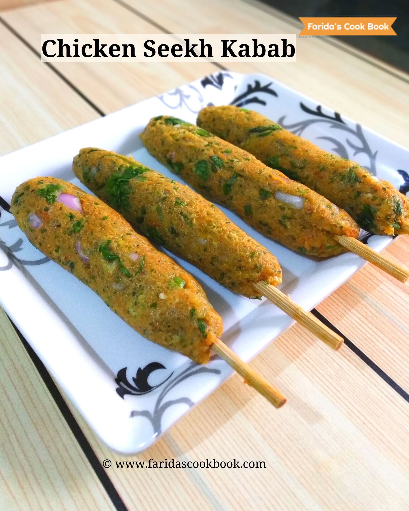 chicken seekh kabab recipe how to make chicken seekh kebab recipe