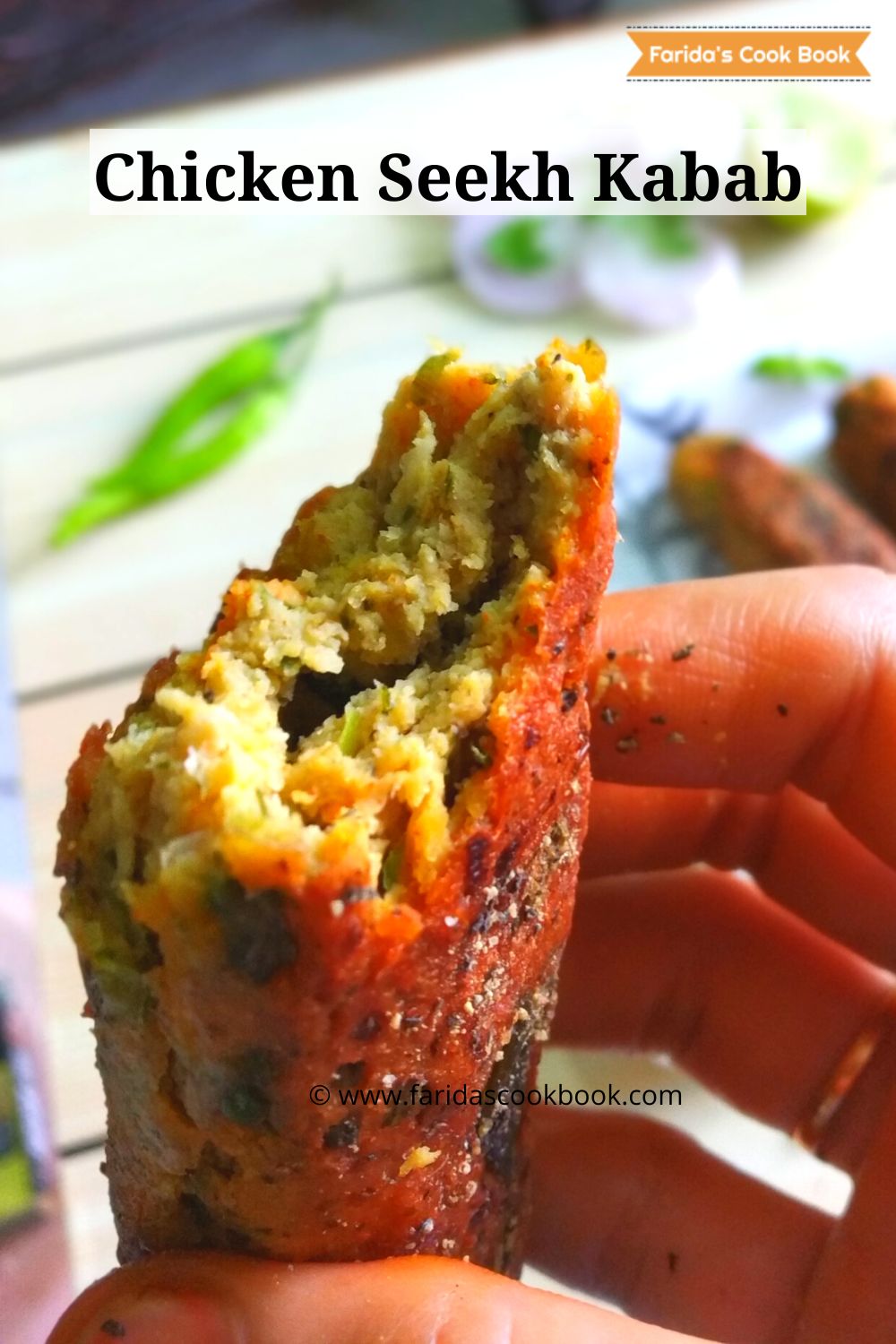 chicken seekh kabab recipe how to make chicken seekh kebab recipe