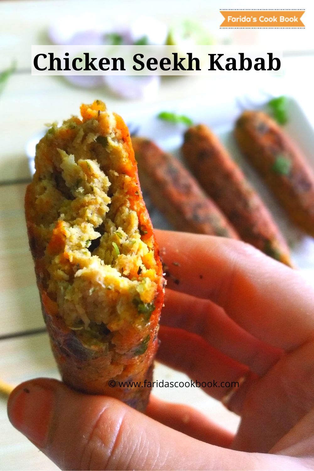 chicken seekh kabab recipe how to make chicken seekh kebab recipe