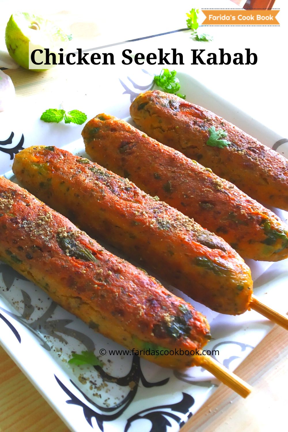 chicken seekh kabab recipe how to make chicken seekh kebab recipe