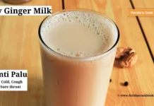 dry ginger milk | sonti miriyala palu | home remedies for cold, cough and sore throat