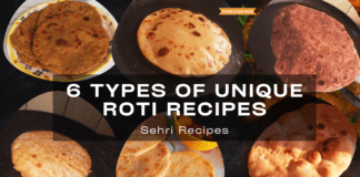 6 types of unique roti recipes | sehri recipes | different types of roti recipe in telugu