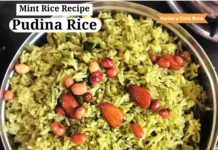 mint rice recipe | pudina rice recipe | lunch box recipes